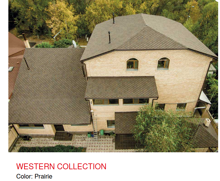 TECH- WESTERN - Ngói lợp bitum phủ đá dạng đa tầng