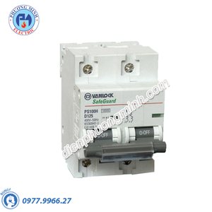 Cầu dao tự động MCB 2P 10kA 125A - Model PS100H/2/D125