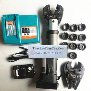 Máy ép cos - Cắt cáp 2 in 1 dùng Pin PZ-300C