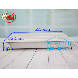 Khay melamine trắng 1/1 chiều cao 6.5cm trưng bày trái cây, thức ăn buffet