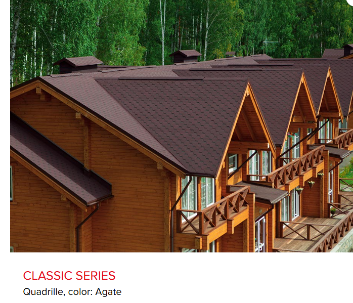 TECH- CLASSIC QUADRILLE - Ngói lợp bitum phủ đá dạng 1 tầng