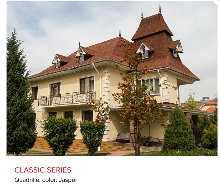 TECH- CLASSIC QUADRILLE - Ngói lợp bitum phủ đá dạng 1 tầng