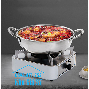 Bếp cồn inox hình vuông màu bạc cao cấp cho nhà hàng quán ăn