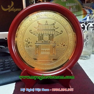 Đĩa quà tặng khuê văn các hà nội 23cm
