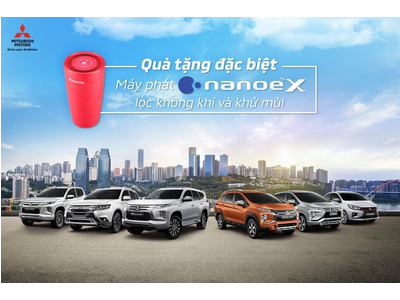 Quà tặng Máy phát Nanoe-X lọc không khí và khử mùi.