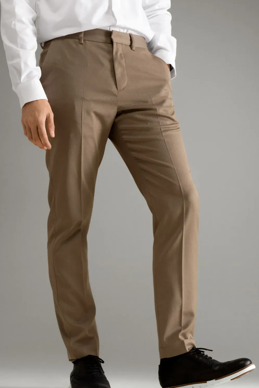 Quần dài vải phối chỉ