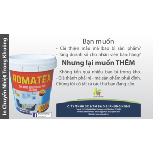 Thùng sơn in chuyển nhiệt