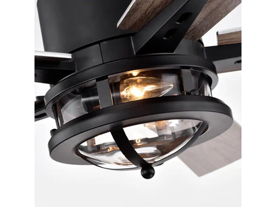 quạt trần 5 cánh gỗ điều khiển từ xa