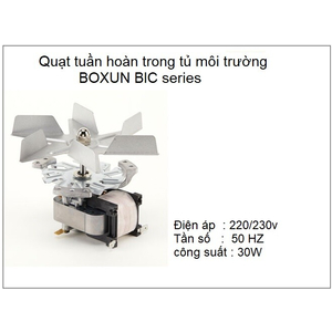 Quạt tuần hoàn cho tủ sấy BOXUN BIC series
