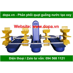 Quạt Guồng Nước 4 Cánh 3 Phao Tạo Oxy Cho Cá Tôm