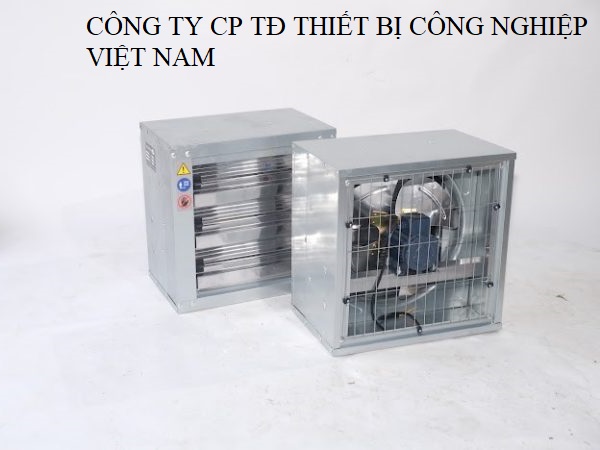 Quạt thông gió vuông TBF 500 khung tole kẽm