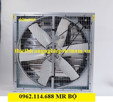 Quạt thông gió vuông TBF-900 cánh Pom khung tole