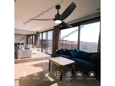 QUẠT TRẦN 3 CÁNH ĐIỀU KHIỂN TỪ XA CÓ ĐÈN 3 CHẾ ĐỘ ÁNH SÁNG