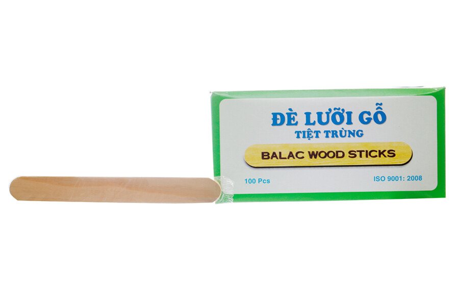 Que đè lưỡi gỗ tiệt trùng Bá Lạc