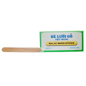 Que đè lưỡi gỗ tiệt trùng Bá Lạc