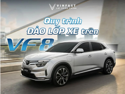 Quy trình Đảo lốp xe trên VF 8