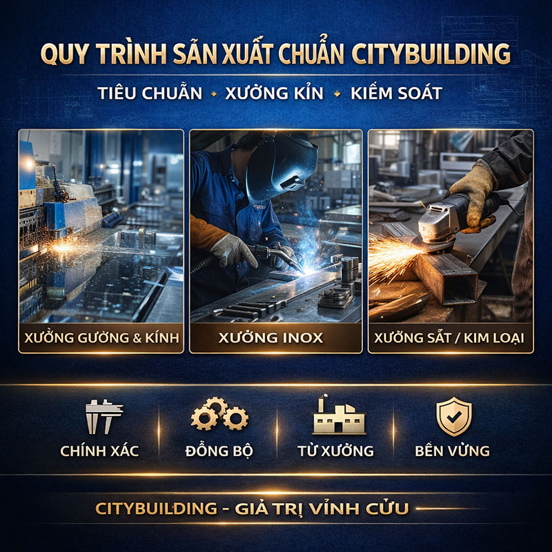 📍 QUY TRÌNH SẢN XUẤT CHUẨN CITYBUILDING