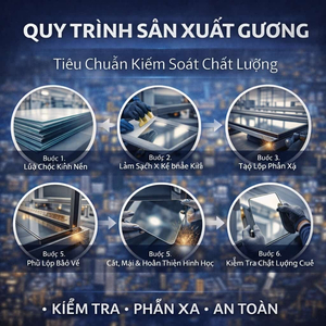 ✨ QUY TRÌNH SẢN XUẤT GƯƠNG | TIÊU CHUẨN KIỂM SOÁT CHẤT LƯỢNG