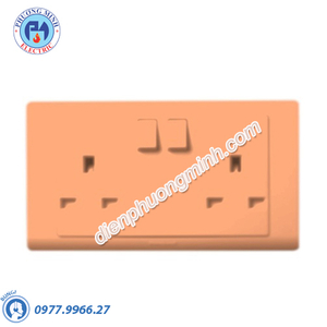 Ổ cắm đôi 3 chấu 13A có công tắc Honeywell - Model R2747CGL