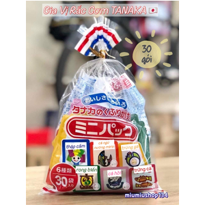 Rắc cơm TANAKA 30 gói-6 vị nội địa Nhật 🍙🇯🇵