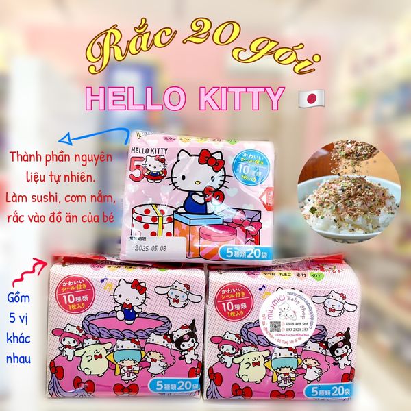 Gia Vị Rắc Cơm Kitty 20 gói nội địa Nhật 🇯🇵