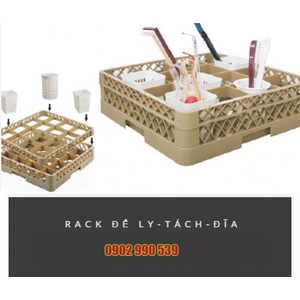 Rack để ly chén dĩa