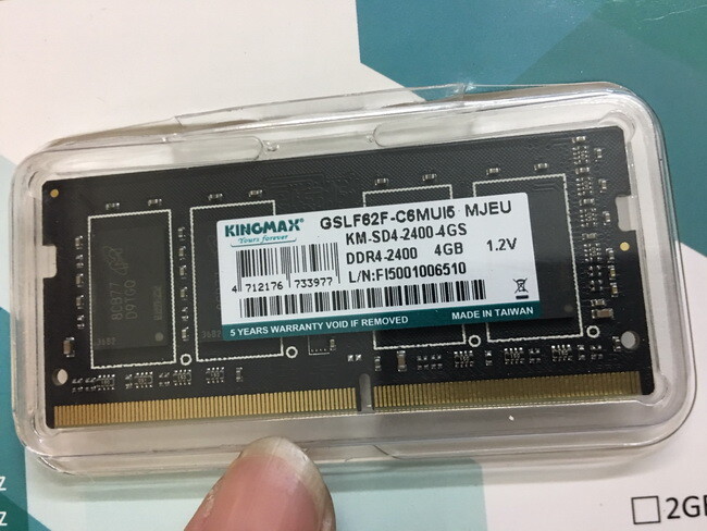 ram 4gb laptop ddram 4 bus 2400
