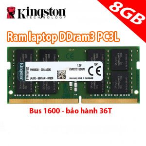ram laptop 8gb kingston PC3L (mới)