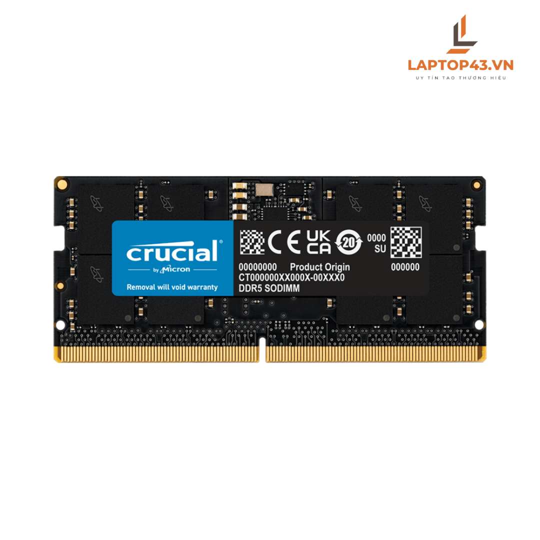 Ram Laptop Crucial DDR5 16GB 4800MHz 1.1v CT16G48C40S5.M8A1
