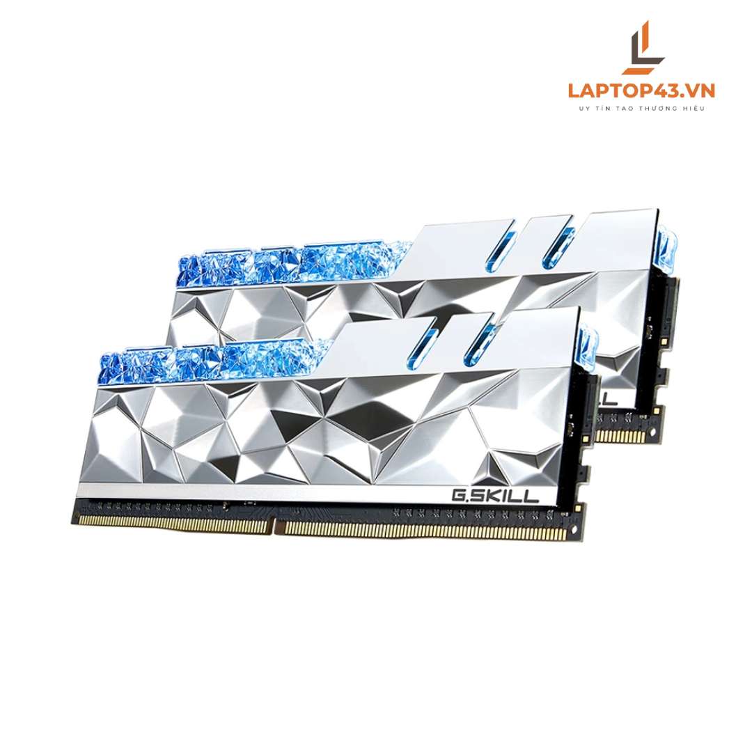 Ram PC G.SKILL Trident Z Royal Elite Silver RGB 16GB 3600MHz DDR4 (8GBx2) F4-3600C16D-16GTESC