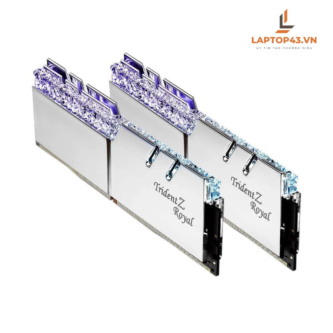 Ram PC G.SKILL Trident Z Royal Silver RGB 32GB 3600MHz DDR4 (16GBx2) F4-3600C18D-32GTRS