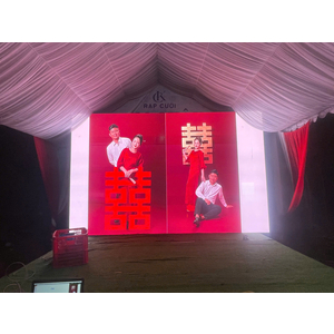 Nơi cho thuê màn hình led cho đàm cưới tại nhà ở tp hcm, màn hình led sân khấu cưới