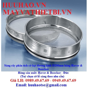 Rây sàng Haver-boecker - D200 các cỡ hạt