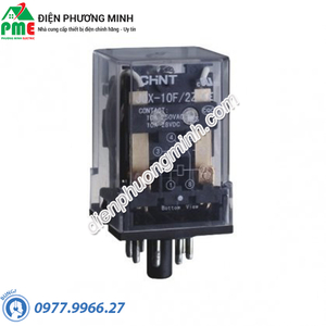 Relay trung gian 8 chân tròn Chint JQX-10F/2Z-24VAC