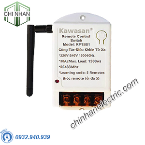 Công Tắc Điều Khiển Từ Xa Có Hẹn Giờ - RF15BT (không gồm remote) - KAWASAN