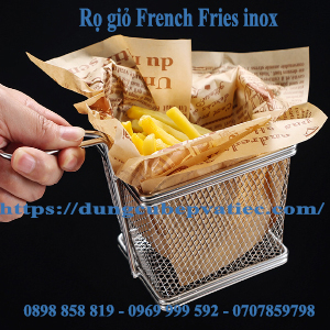 Rọ giỏ French Fries inox cao cấp