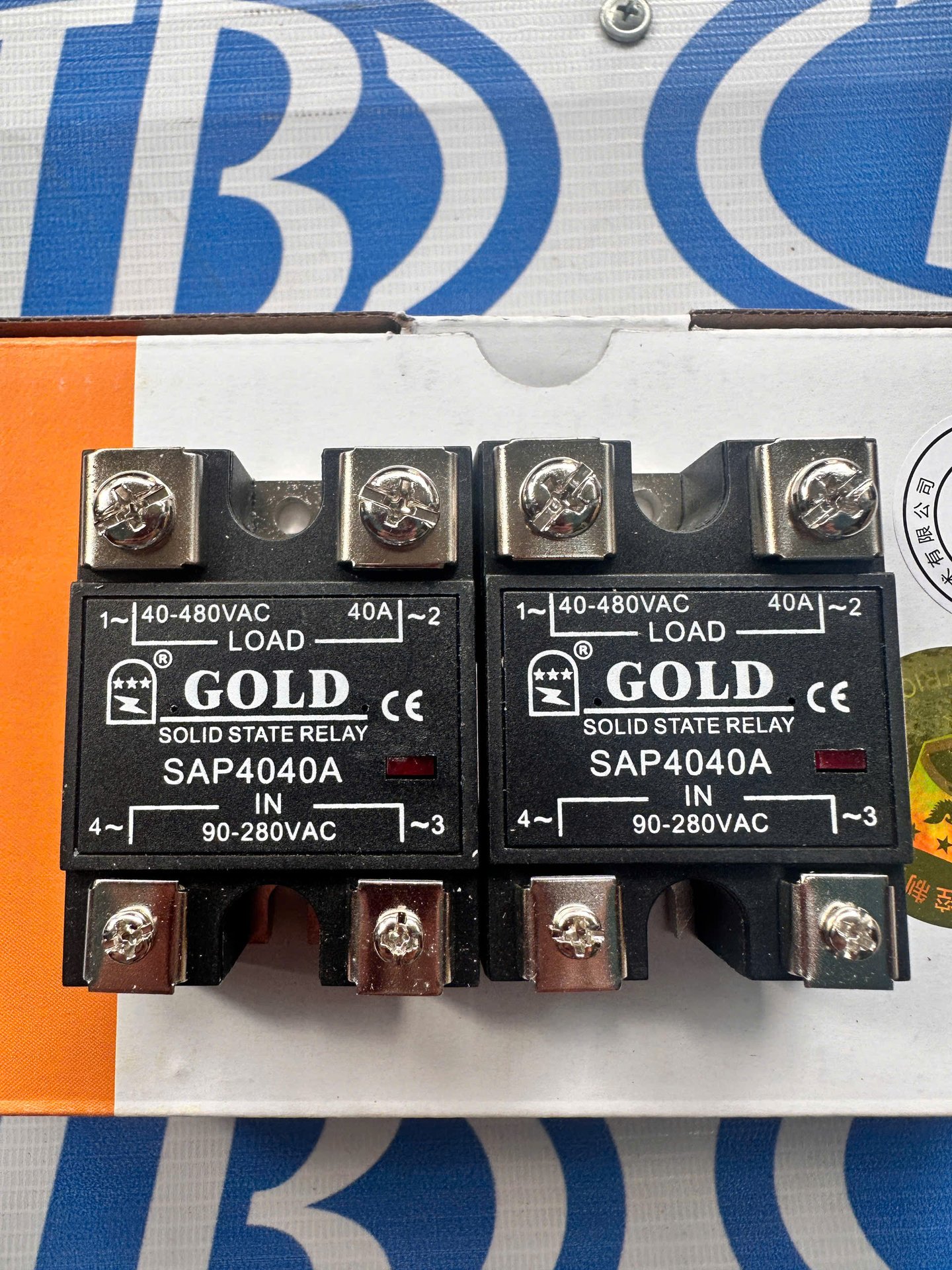 Rơ le bán dẫn SAP4040A(40A) Control 90-240VAC, LOAD 40-480VAC