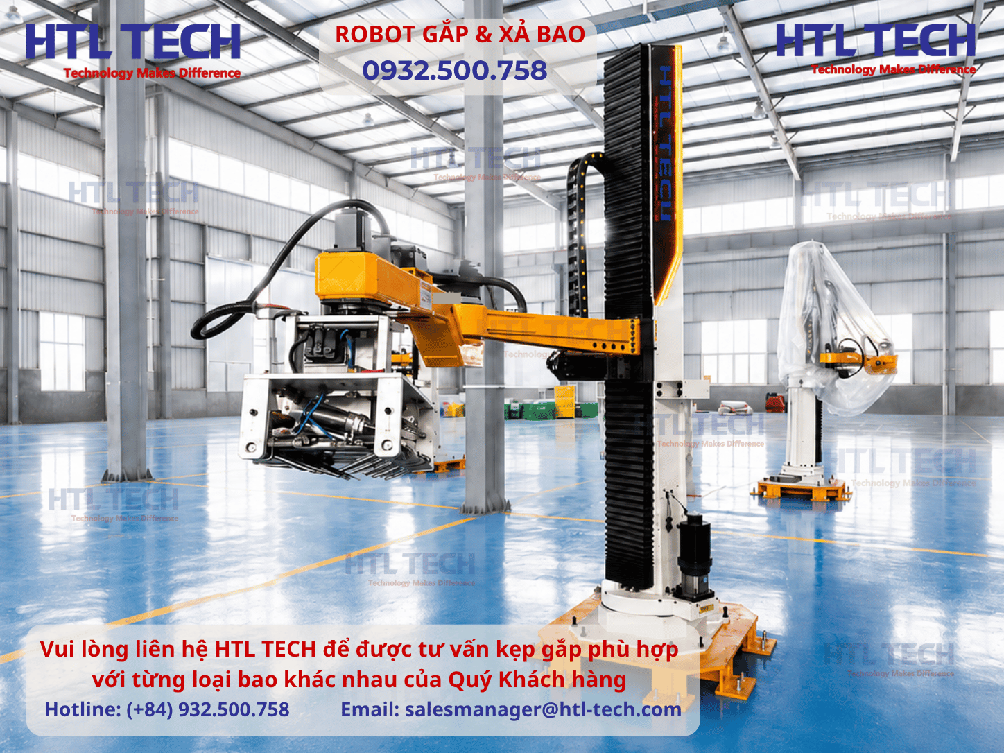 HỆ THỐNG ROBOT GẮP BAO NGUYÊN LIỆU