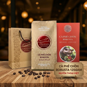 [HỘP GIẤY]Cà Phê Chồn Robusta Legend (Robusta Weasel Coffee) 125g