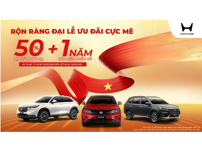🎉 RỘN RÀNG THÁNG 5 – ƯU ĐÃI CỰC LỚN TỪ HONDA ÔTÔ AN KHÁNH