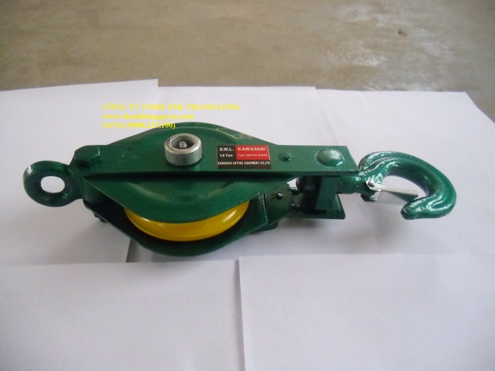 RÒNG RỌC ĐƠN 1 TẤN, 2 TẤN, 3 TẤN, 5 TẤN, 10 TẤN KAWASAKI