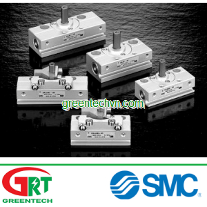 Rotary actuator / pneumatic / double-acting / rack-and-pinion | CRJ series SMC Vietnam | Khí nén
