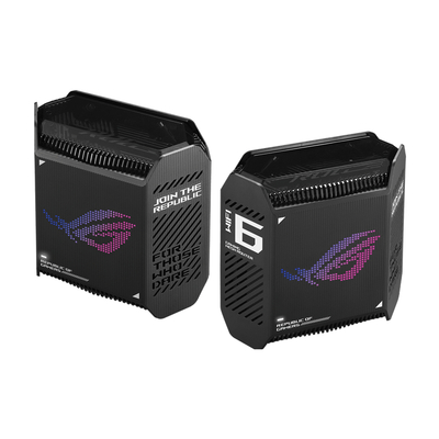 Router Mesh Wi-Fi 6 Ba băng tần chuẩn AX11000 ASUS ROG Rapture GT6 (B-2-PK)