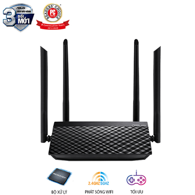 Router WiFi Băng tần kép chuẩn AC750 ASUS RT-AC750L