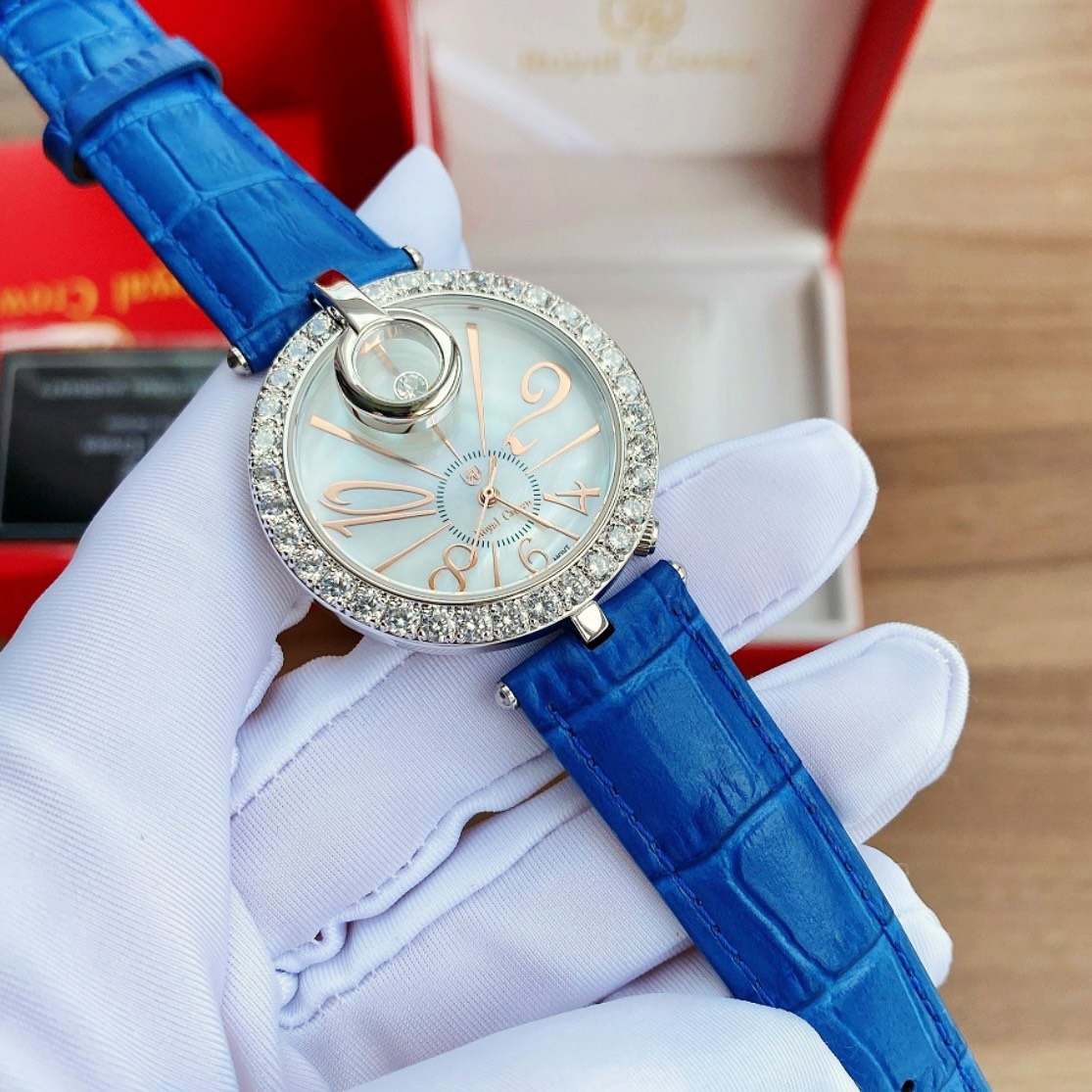 ĐỒNG HỒ NỮ ROYAL CROWN 3850j