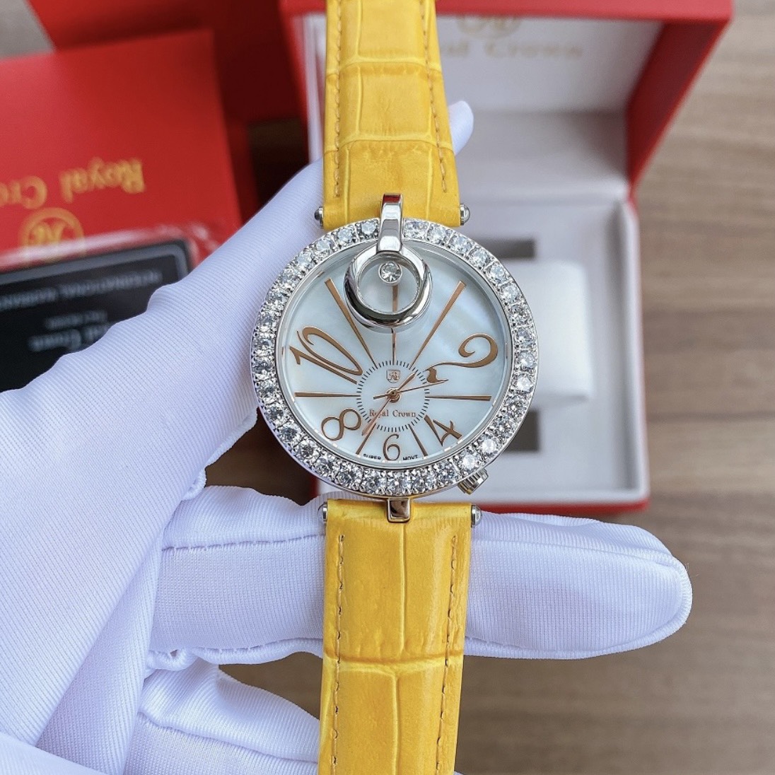 ĐỒNG HỒ NỮ ROYAL CROWN 3850j