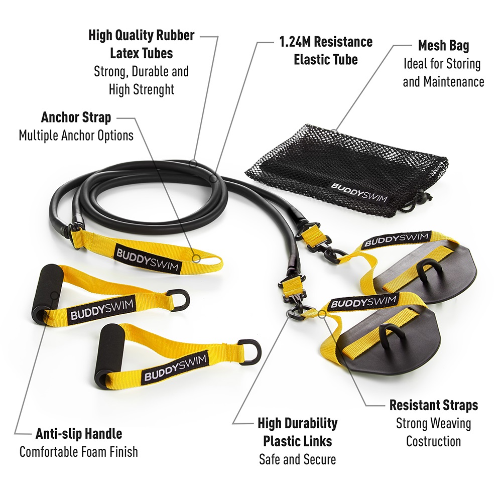 DÂY KÉO KHÁNG LỰC BUDDYSWIM SUPER STROKE (SUPER STROKE DRYLAND CORDS)