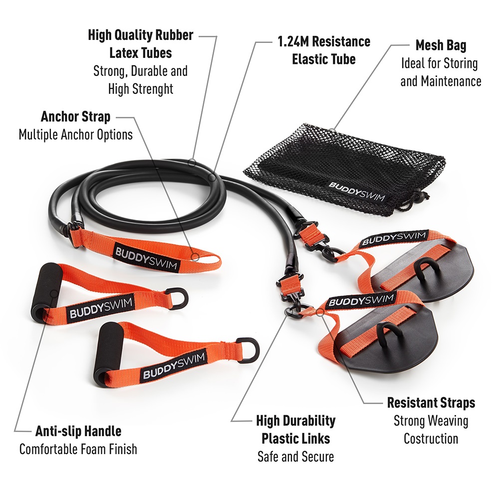 DÂY KÉO KHÁNG LỰC BUDDYSWIM SUPER STROKE (SUPER STROKE DRYLAND CORDS)