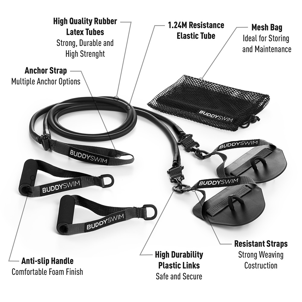 DÂY KÉO KHÁNG LỰC BUDDYSWIM SUPER STROKE (SUPER STROKE DRYLAND CORDS)