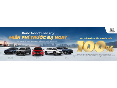 Rước Honda liền tay – Miễn phí trước bạ ngay